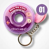 Lip Balm Donuts Dia de Los - Hello Mini COR:ROXO Lip Balm Donuts Dia de Los - Hello Mini COR:ROXO