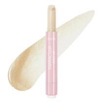 Lip Balm Gloss tarte maracujá suculento girassol com glitter dourado