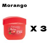 Lip Balm Hidrante Labial antiressecamento Frutas Febella