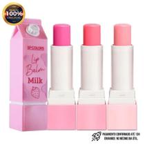 Lip Balm Rosinha Milk Hidratante Labial Caixinha Leite da SP Colors com Cheirinho de Morango