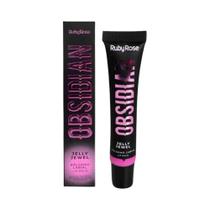 Lip Balm Ruby Rose Obsidian Jelly Jewel Rhodonite