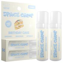 Lip Balm Space Camp Wellness Jumbo Birthday Cake Flavour, pacote com 2 Lip Balm Space Camp Wellness Jumbo Birthday Cake Flavour, pacote com 2