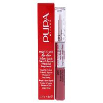 Lip Duo Pupa Milano, feito para durar, rosa à prova de manchas, 4 ml