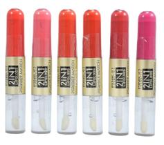 Lip Gloss 2 em 1 Perfect Match Grupo A Pink 21 CS3118