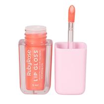 Lip Gloss com Glitter Brilho Labial Ruby Rose