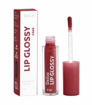 Lip Gloss Dailus Glossy Cor Cake Nude Rosado Brilho Espelhado