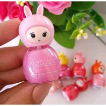 Lip gloss de princesa brilho labial maquiagem infantil metálico hidratante