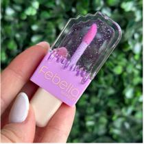 Lip Gloss Glitter Picolé Sorvetinho Febella- Brilho Labial Picolé Hidratação