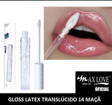 Lip Gloss Labial Latex Incolor Translucido N14 Maça Max Love