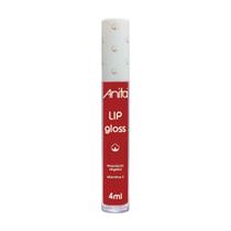 Lip Gloss Labial Vermelho 9072 4ml - Anita
