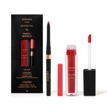 Lip Kit Cereja Essencial Eudora Glam by Camila Queiroz: Gloss + Lapiseira Labial