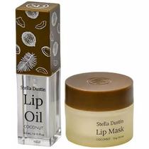 Lip Oil + Lip Mask Coco Stella Dustin Duo de Hidratação e Brilho
