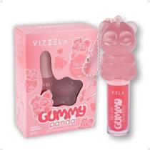 Lip Oil Vizzela Gummy Panda Strawberry Jelly Com Chaveiro