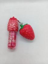 Lipgloss Chaveiro De Morango Gloss o Morango é um Baton Brilho Labial