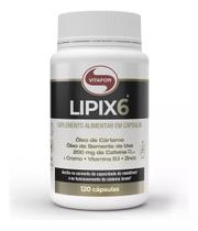 Lipix 6 120 Cápsulas Óleo De Cartamo Cafeína Vitafor