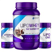 Lipo Whey Chocolate + Collagen Viterna + Lipo One Caps Myoplex