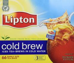 Lipton Chá Preto Cold Brew Tamanho Família 66 Sachês
