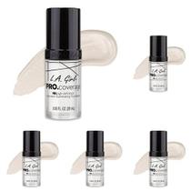 Liquid Foundation L.A. Girl Pro Coverage White 28 ml (pacote com 5) Liquid Foundation L.A. Girl Pro Coverage White 28 ml (pacote com 5)