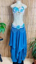 Liquidação Dança do Ventre Traje Bordado Completo - Pronta Entrega - TPCL-560