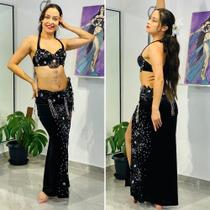 Liquidação Dança do Ventre Traje Bordado Completo - Pronta Entrega - TPCL-603 Liquidação Dança do Ventre Traje Bordado Completo - Pronta Entrega - TPCL-603