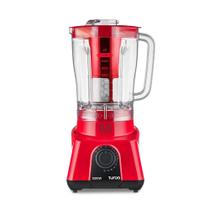 Liquidificador 2,6L Turbo Vermelho 1200w-127v com 12 Velocidades Multi Home - LQ1203