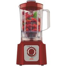 Liquidificador arno 1000w c/ 15 vel - vermelho