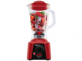 Liquidificador Arno Limpa Fácil Power Mix Vermelho - 5 Velocidades 550W