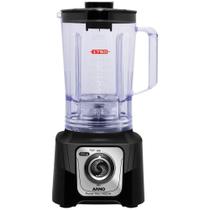 Liquidificador Arno LN65 Power Max San Cristal - 15 Velocidades + Pulsar, 3,1 Litros, 1400W, Preto