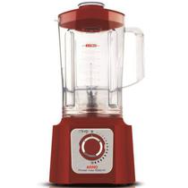 Liquidificador Arno Power Max 110V Vermelho 1000W Copo San Cristal 3,1L 15 Velocidades