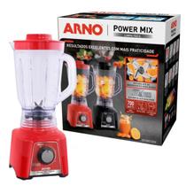 Liquidificador Arno Power Mix Vermelho Limpa Fácil 15VEL 700W 110V.
