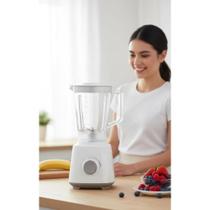 Liquidificador Branco 2L 550W 4 Lâminas 110V Potente Liquidificador Branco 2L 550W 4 Lâminas 110V Potente