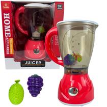 Liquidificador Brinquedo Interativo Som Luz Helice Gira Acessórios Castela