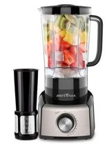 Liquidificador Britania 3L Turbo 12 Velocidades 1200W Preto Inox 127V