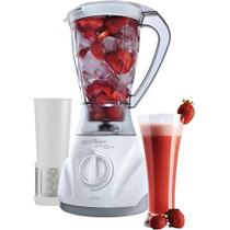 Liquidificador britania 4 velocidades c/ filtro 2l 600w - branco 127v