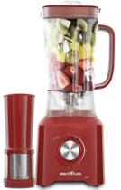 Liquidificador britania 900w 2.5l vermelho 110v - c/ filtro