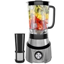 Liquidificador Britania BLQ1350 Inox Turbo 1.200 Watts 12 Velocidades + Pulsar 220V ~ 50/60 HZ - Prata/Preto