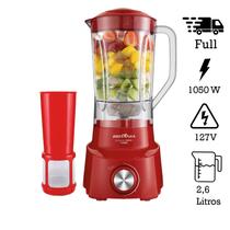 Liquidificador Britânia Diamante 800 Premium 4 Velocidades 2,65 Litros 1050 Watts Vermelho 127V Liquidificador Britânia Diamante 800 Premium 4 Velocidades 2,65 Litros 1050 Watts Vermelho 127V