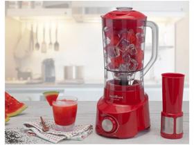 Liquidificador Britânia Diamante 800 - Vermelho com Filtro 4 Velocidades 900W 127v