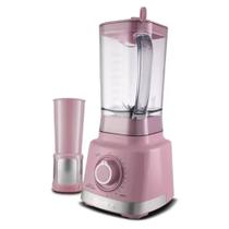 Liquidificador Britânia Pro Maxx 6 Rosa c/ Filtro Turbo 3 Litros 1400w 110v OU 220v Liquidificador Britânia Pro Maxx 6 Rosa c/ Filtro Turbo 3 Litros 1400w 110v OU 220v