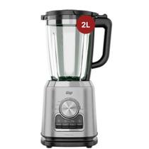 Liquidificador com Copo de Vidro WAP WB2000 Preto e Cinza 2L com Potência de 900W Velocidade variável