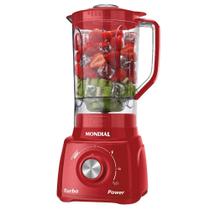 Liquidificador com Filtro Mondial L99 FR 500W 2,2L Vermelho 220V Liquidificador com Filtro Mondial L99 FR 500W 2,2L Vermelho 220V