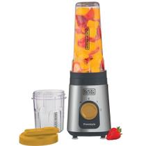 Liquidificador Com Processador de Alimentos Portátil Base Inox e 2 Copos BlackDecker 110/127v - Blac