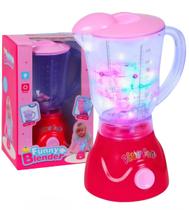 Liquidificador de Cozinha Infantil Com Movimento Real Brinquedo Divertido Com Luzes