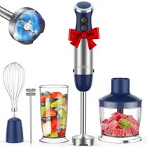 Liquidificador de imersão manual KOIOS 5 em 1 1000W 12 velocidades azul