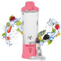 Liquidificador de viagem Kitchen Guru Elite 240 W 600 ml rosa Liquidificador de viagem Kitchen Guru Elite 240 W 600 ml rosa