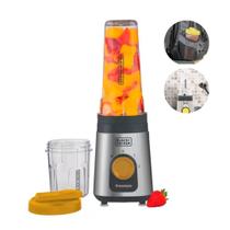 Liquidificador e Processador Alimentos Portátil Mini Com 2 copos Individual Black&decker