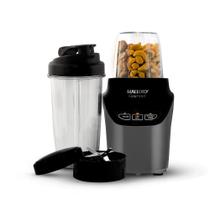 Liquidificador e Processador Mallory Gourmet - 1000W, 6 Lâminas em Aço Inox, Tritura Gelo, Painel Easy Touch, 2 Copos Tritan com Tampas