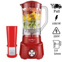 Liquidificador Elétrico Britânia Diamante 800V 2,65 Litros 4 Velocidades 1050 Watts Vermelho 220V
