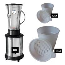 Liquidificador Industrial 2 Litros Alta Rotação 220V 2 copos 1,1l e 1,5l Liquidificador Industrial 2 Litros Alta Rotação 220V 2 copos 1,1l e 1,5l