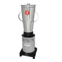 Liquidificador Industrial Alta Rotação 1200w 4L em Inox Sucos Frutas Vitaminas Whey 18000rpm